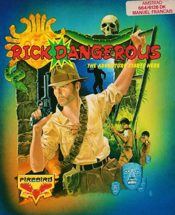 Rick Dangerous (UK) (1989) (Trainer) box cover front
